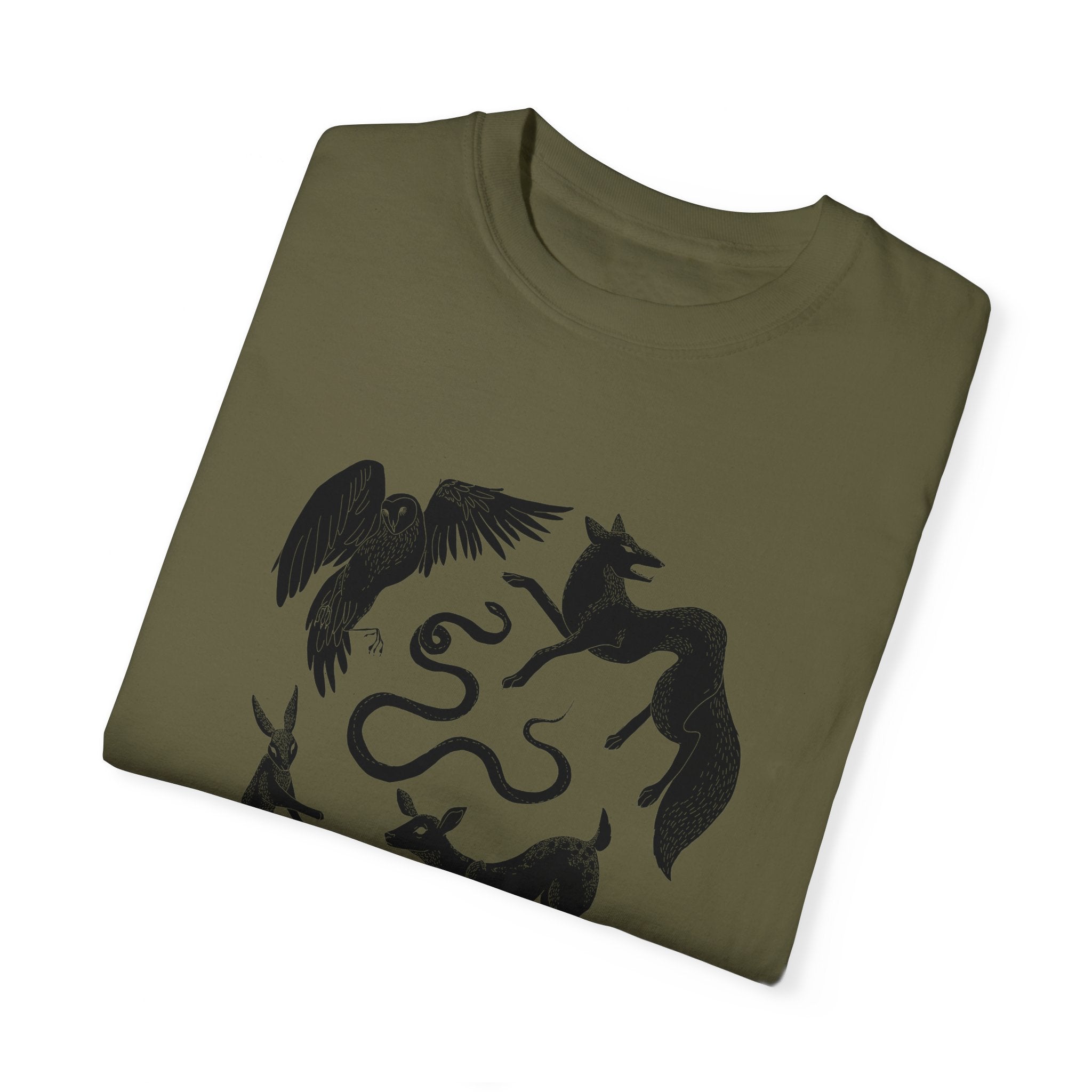 Fauna - Rachel Wojnar Artist Series - Unisex Garment-Dyed T-shirt