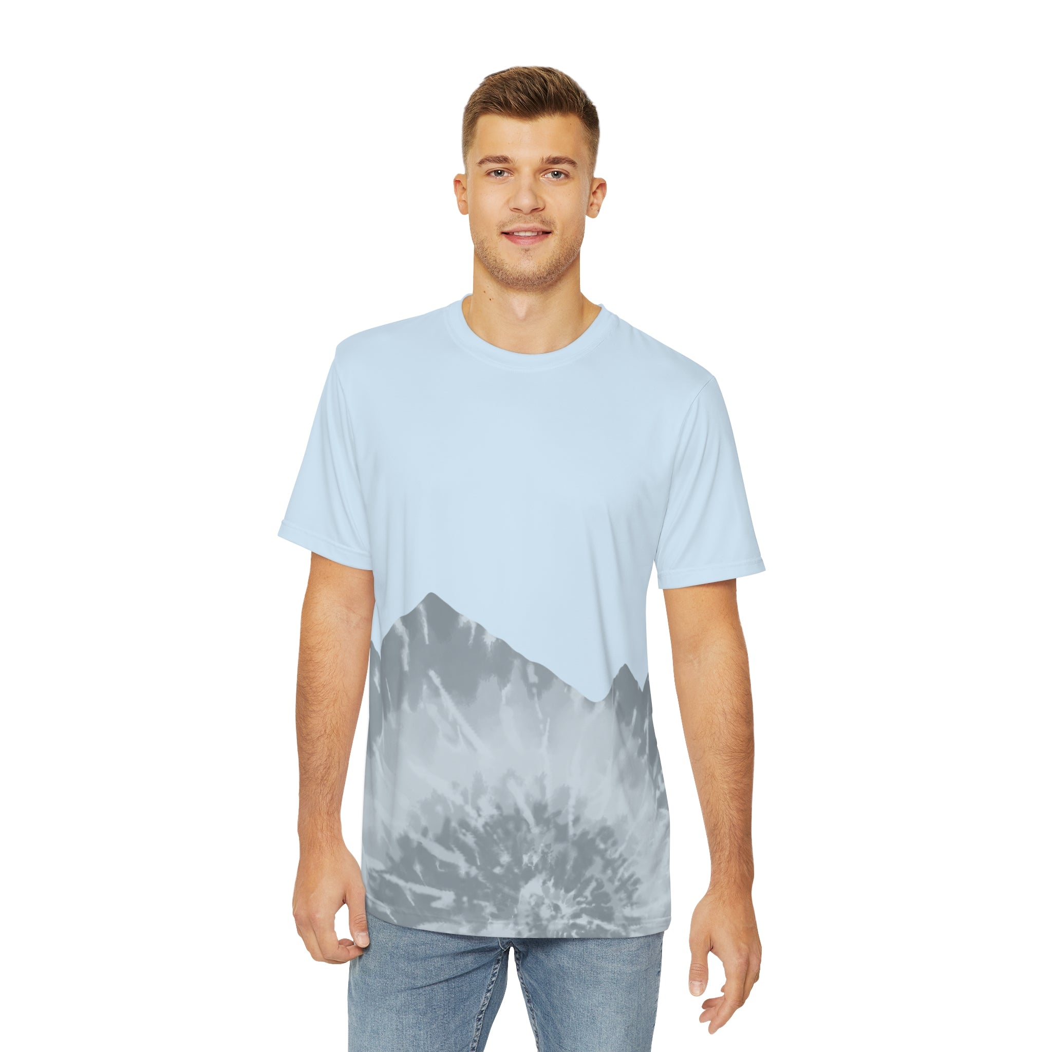 Blue Range Tie-Dye - Men's Polyester Tee