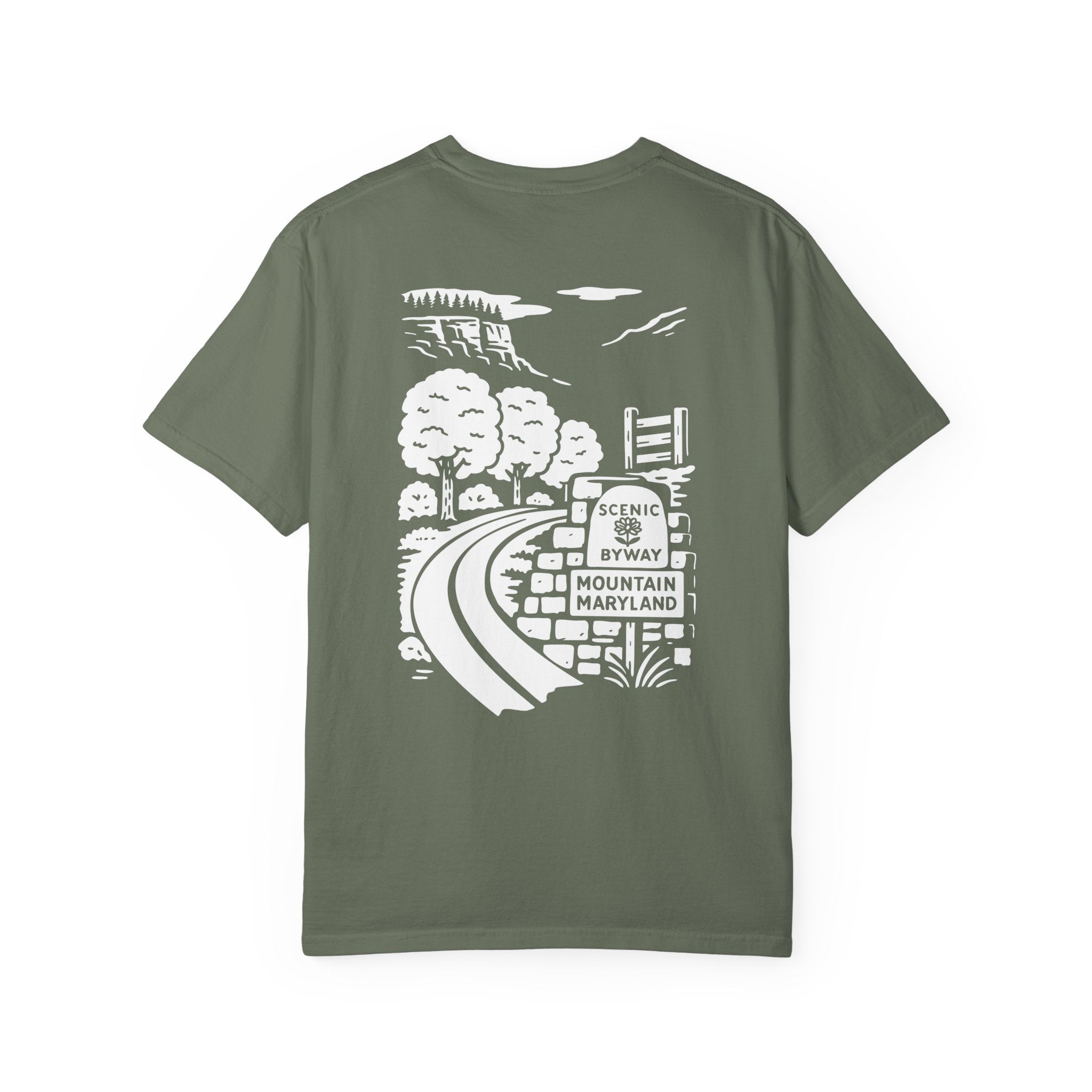 Scenic Byway T-shirt - Unisex Garment-Dyed Tee