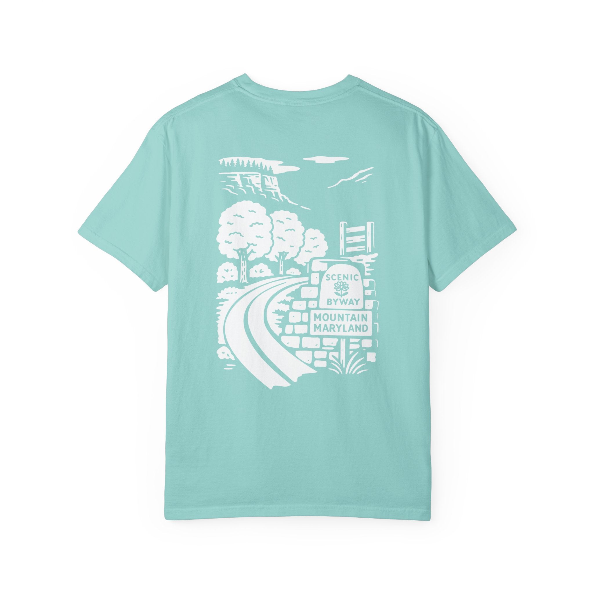 Scenic Byway T-shirt - Unisex Garment-Dyed Tee