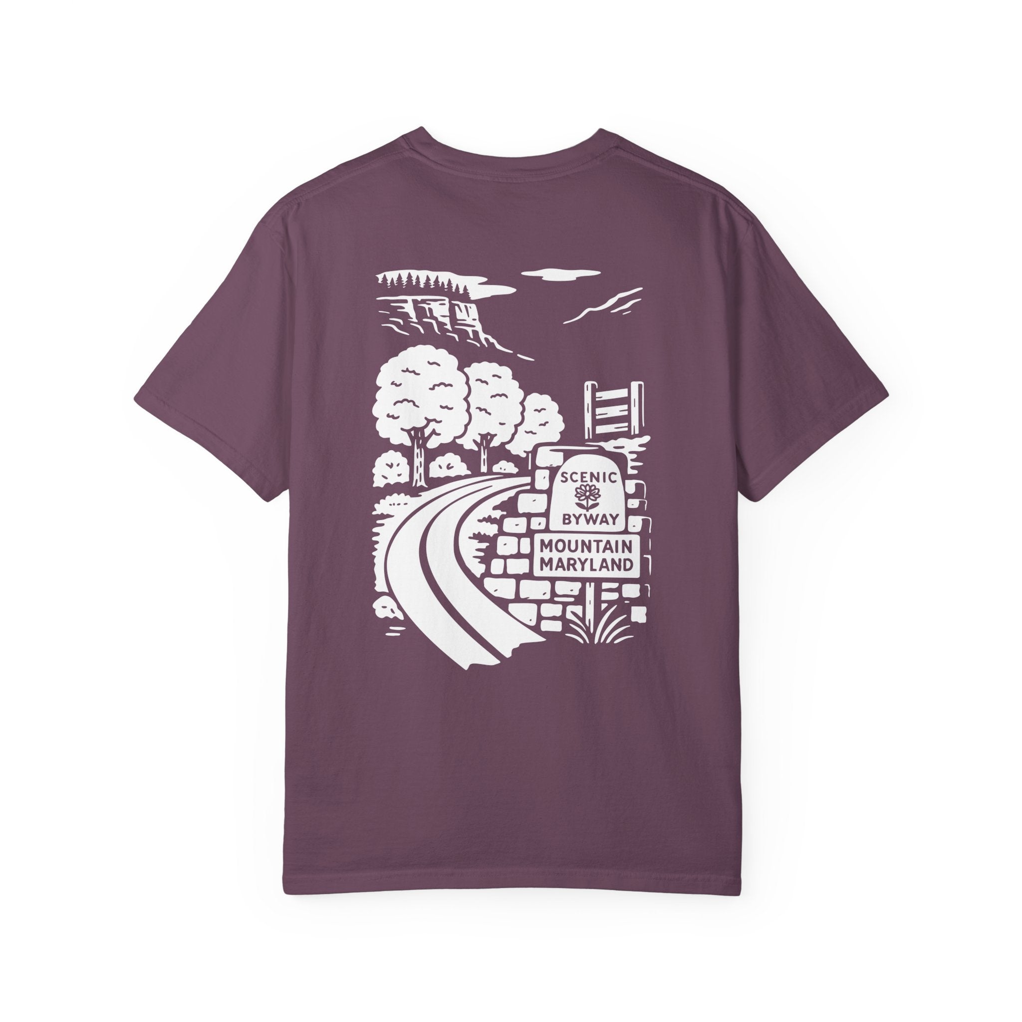 Scenic Byway T-shirt - Unisex Garment-Dyed Tee