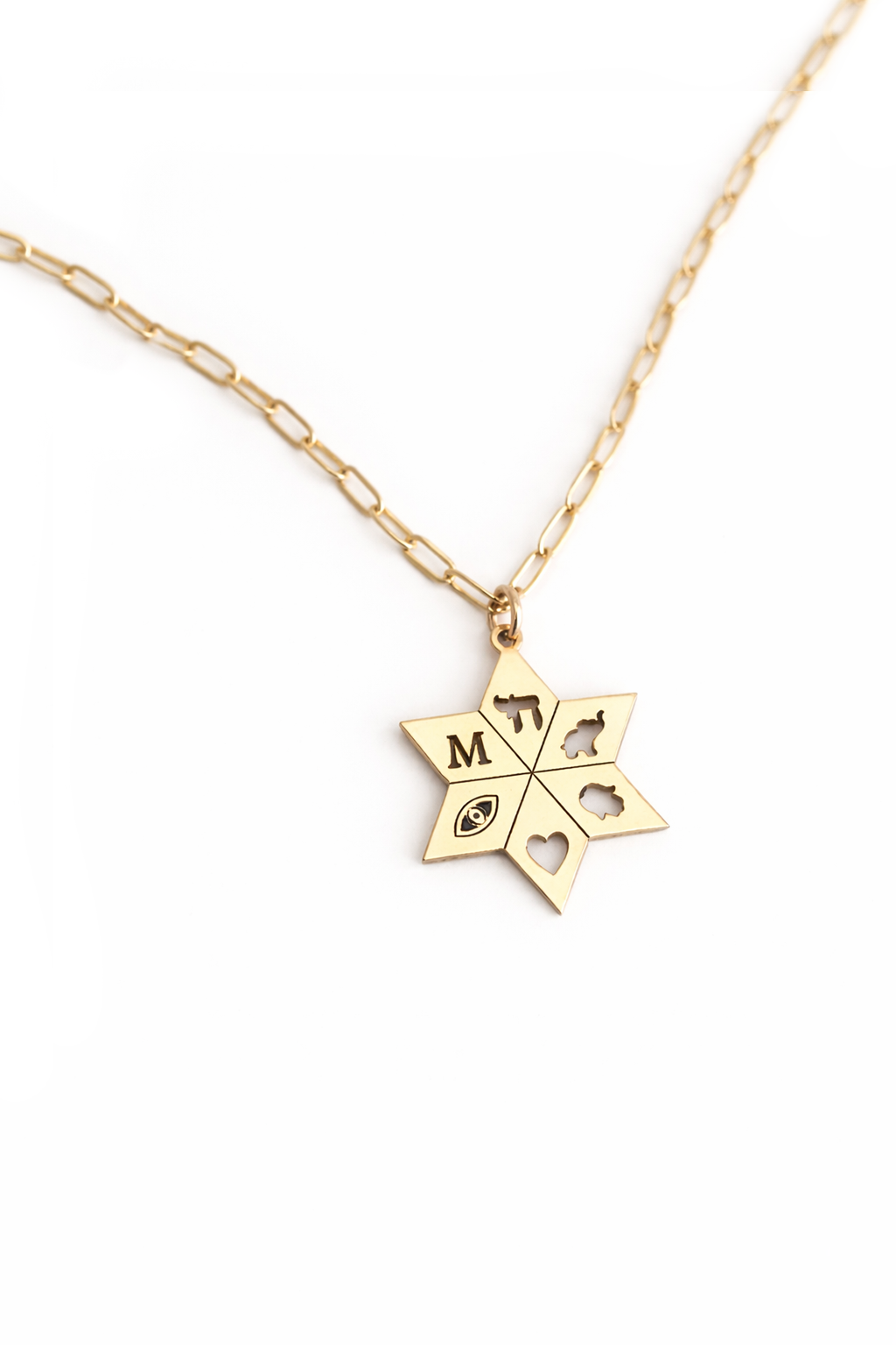 Amelia Good Luck Initial Necklace