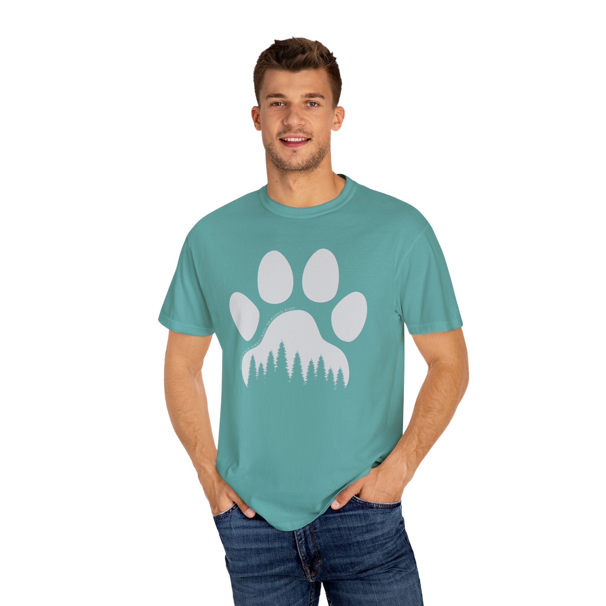 Piney Paw - Unisex Garment-Dyed T-shirt