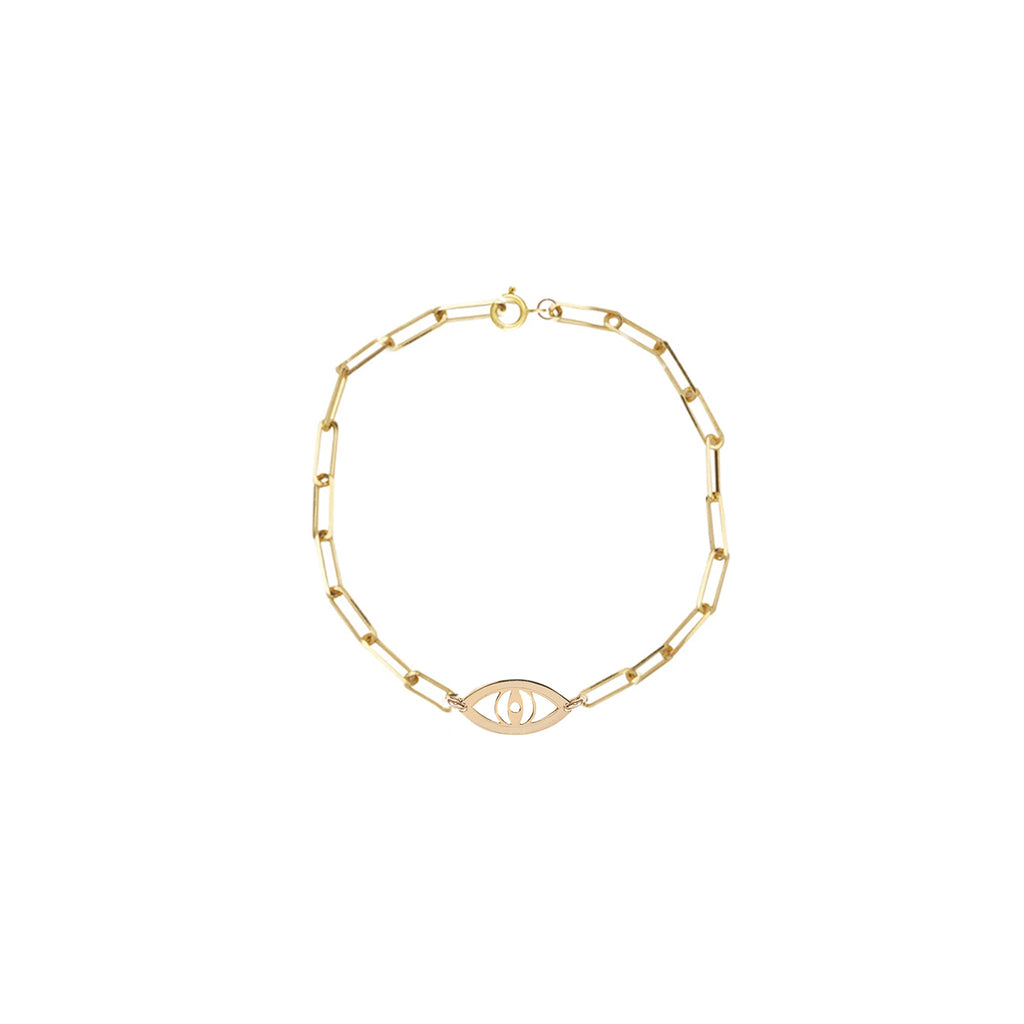 Eye Paperclip Bracelet
