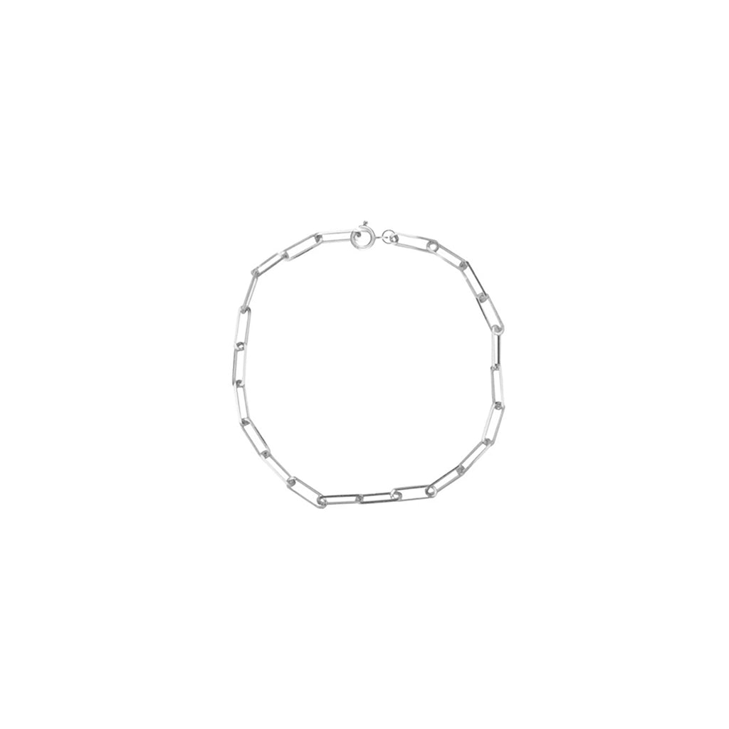 Elle Paperclip Sterling Silver or Gold Plated Bracelet | Anklet
