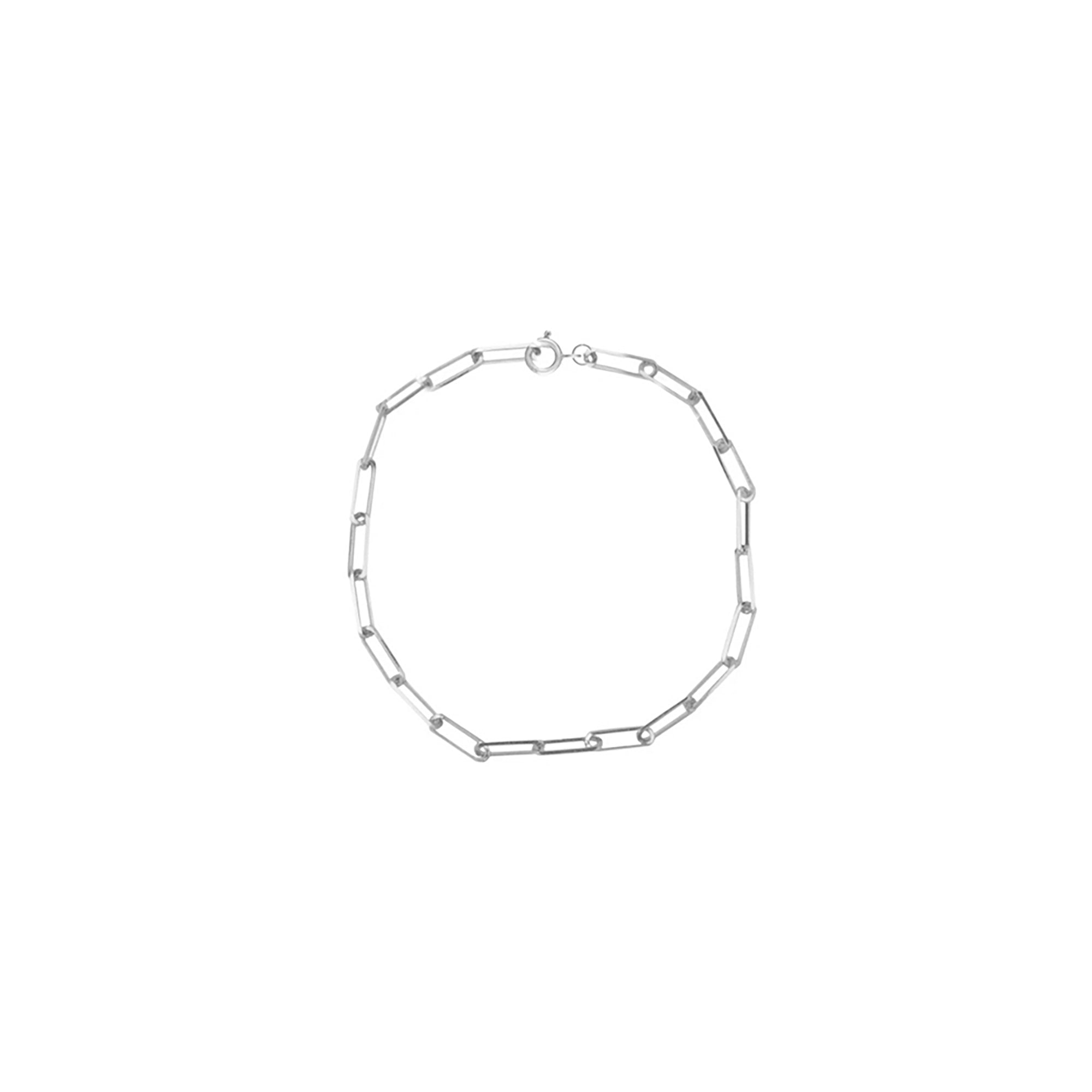 Elle Paperclip Sterling Silver or Gold Plated Bracelet | Anklet