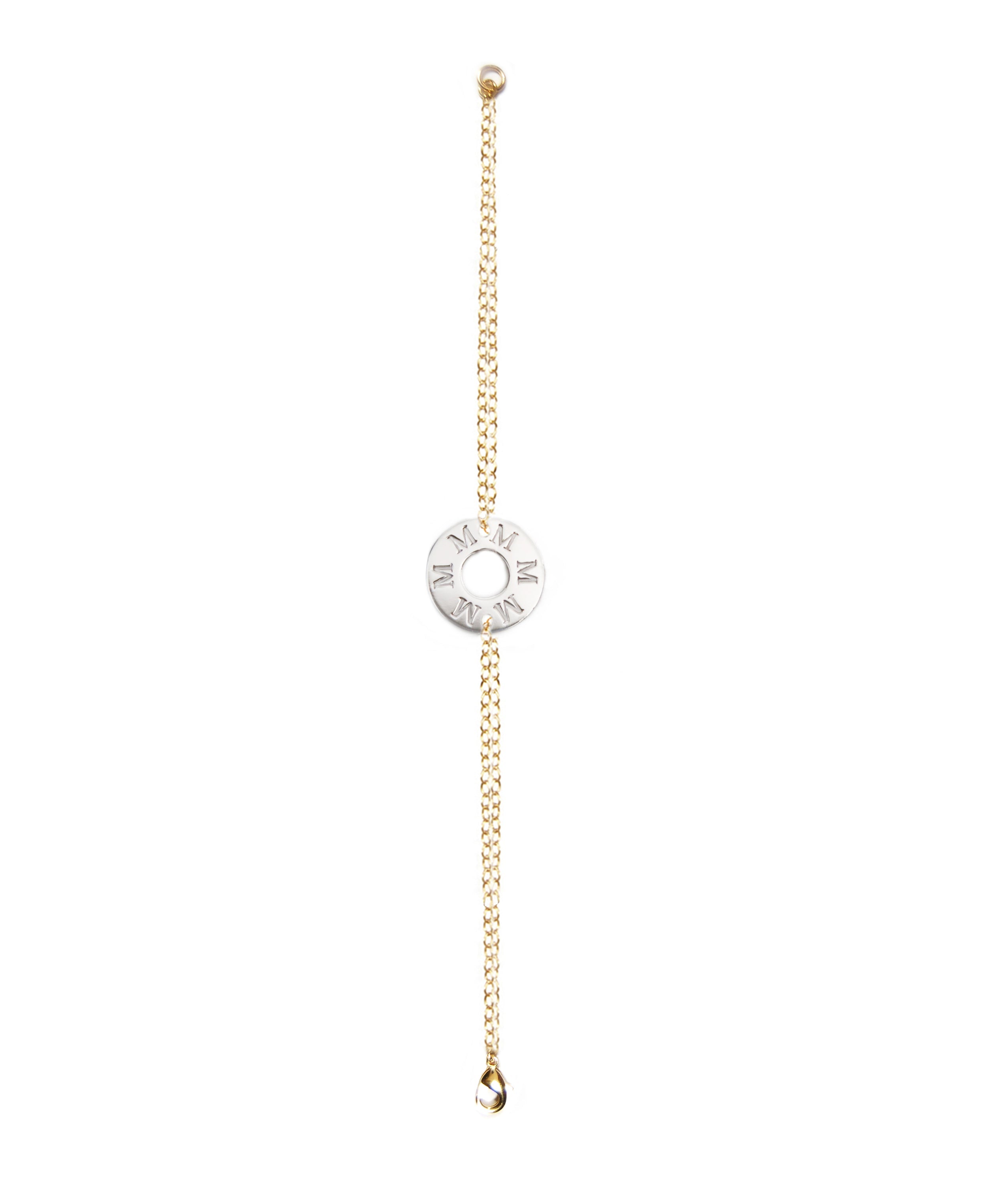 Aya Initial Personalized Token Bracelet