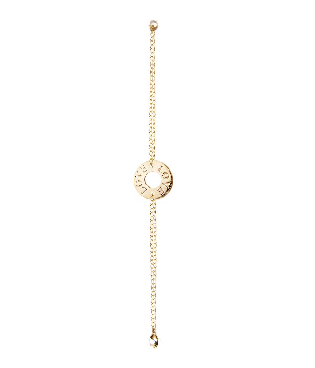 XOXO and LOVE Mini Token Bracelet
