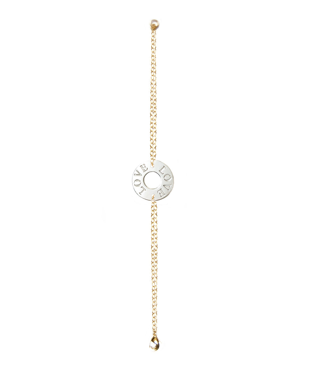 XOXO and LOVE Mini Token Bracelet