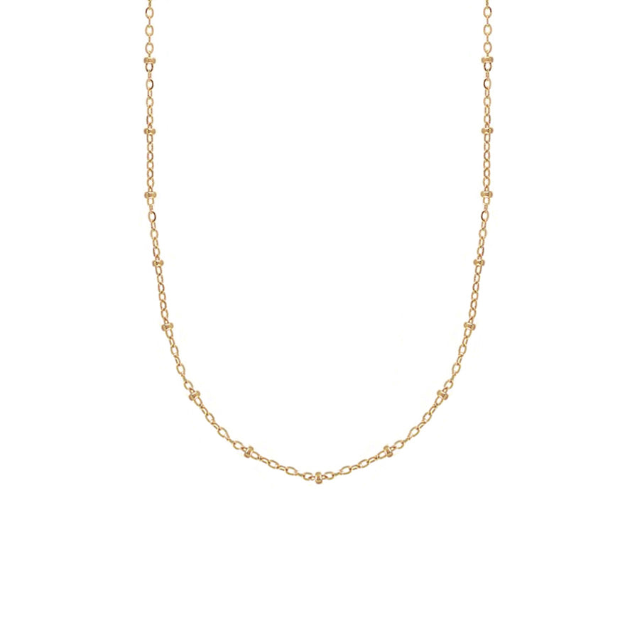 Hera Beaded Sterling Silver or Gold Plated Chain