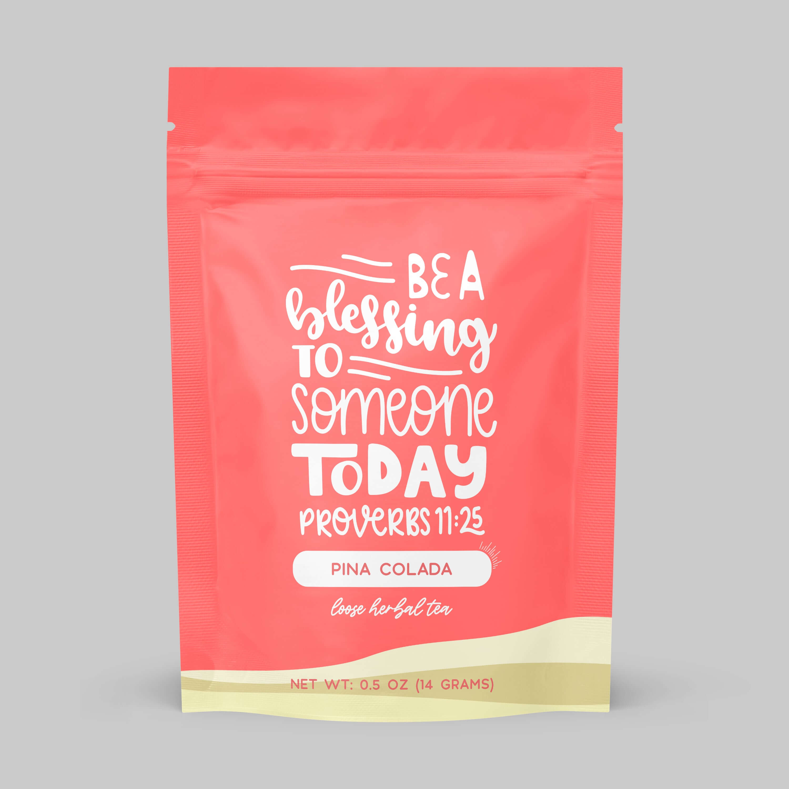 Bibelvers-Tee „Sei ein Segen“ Pina Colada Kräutertee