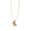 Sima Diamond Butterfly Medallion Necklace