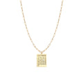 Calendar Paperclip Chain Necklace