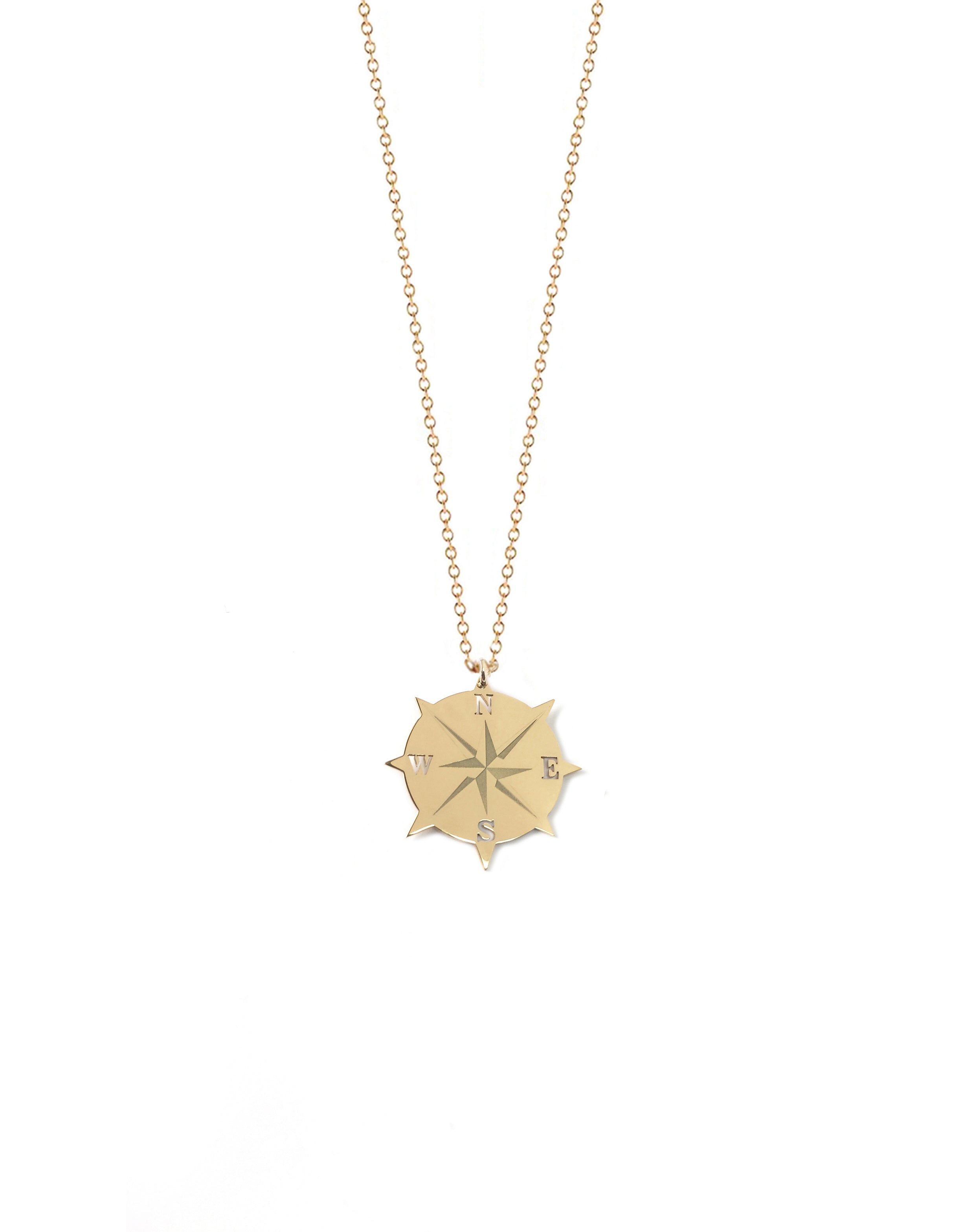 Compass Medallion Necklace