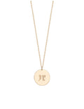 Gothic Initial Charm Necklace
