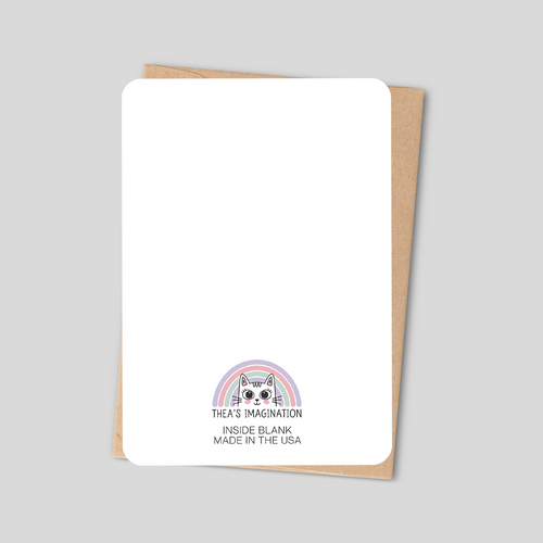 "Llama-zing Birthday" Cute Minimalist Birthday Card with Llama and Balloons