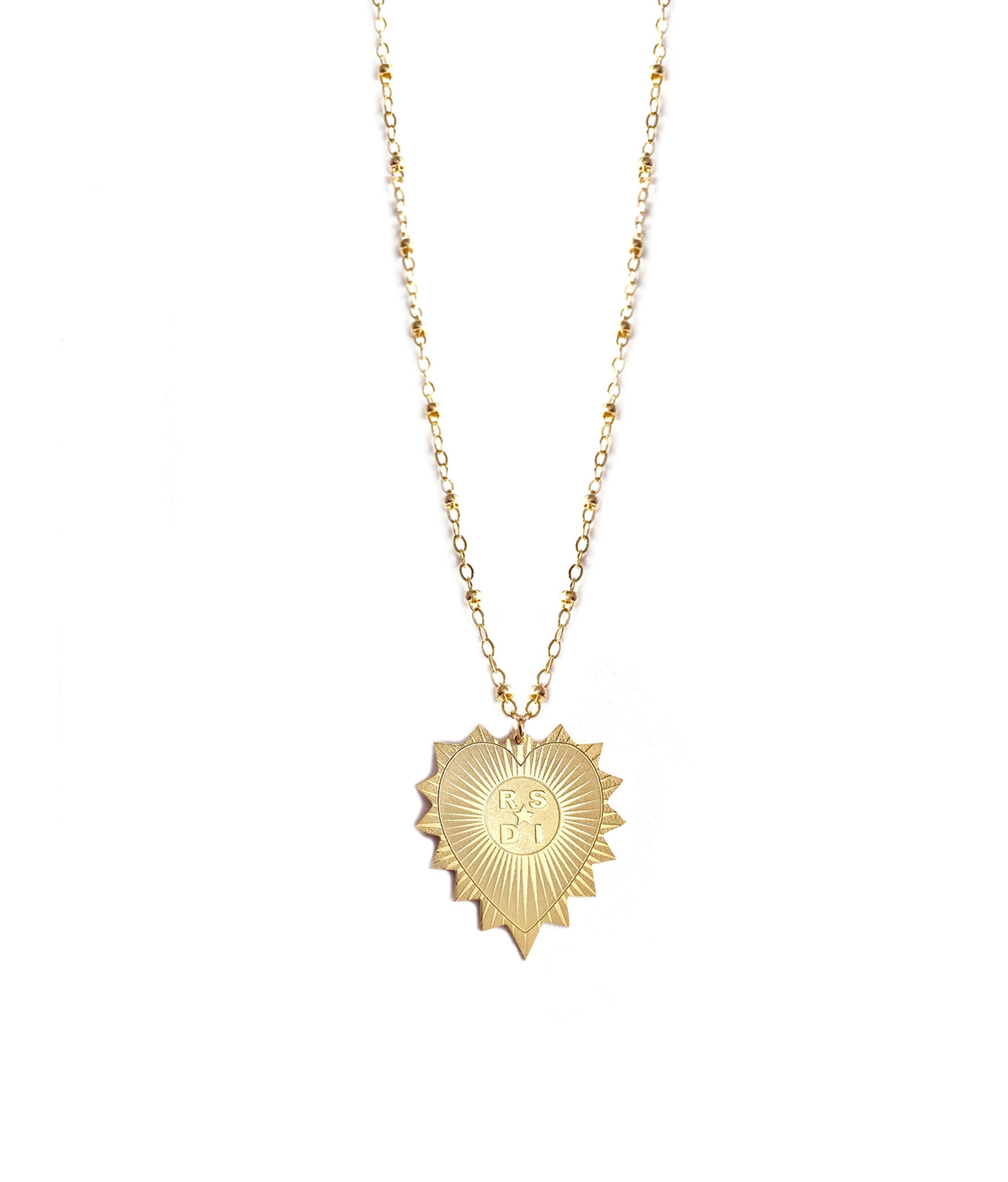 Personalized heart Charm