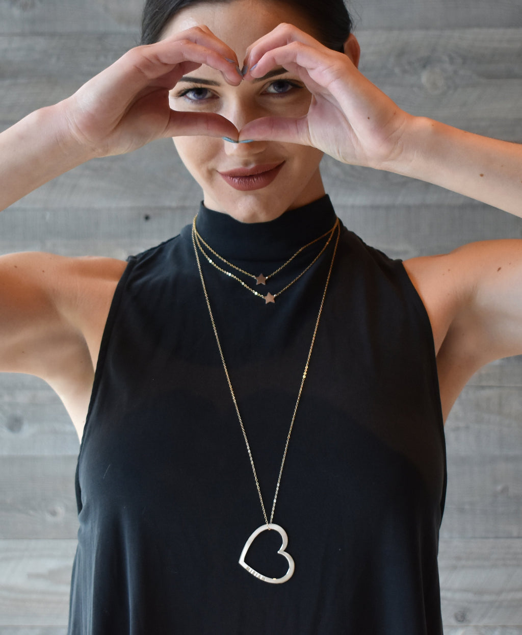 Personalized Heart Token Necklace