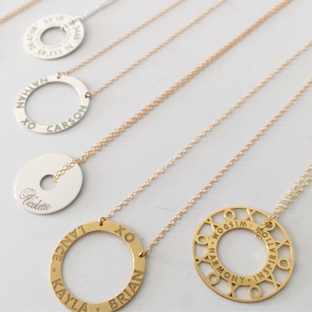 XOXO Personalized Token Necklace