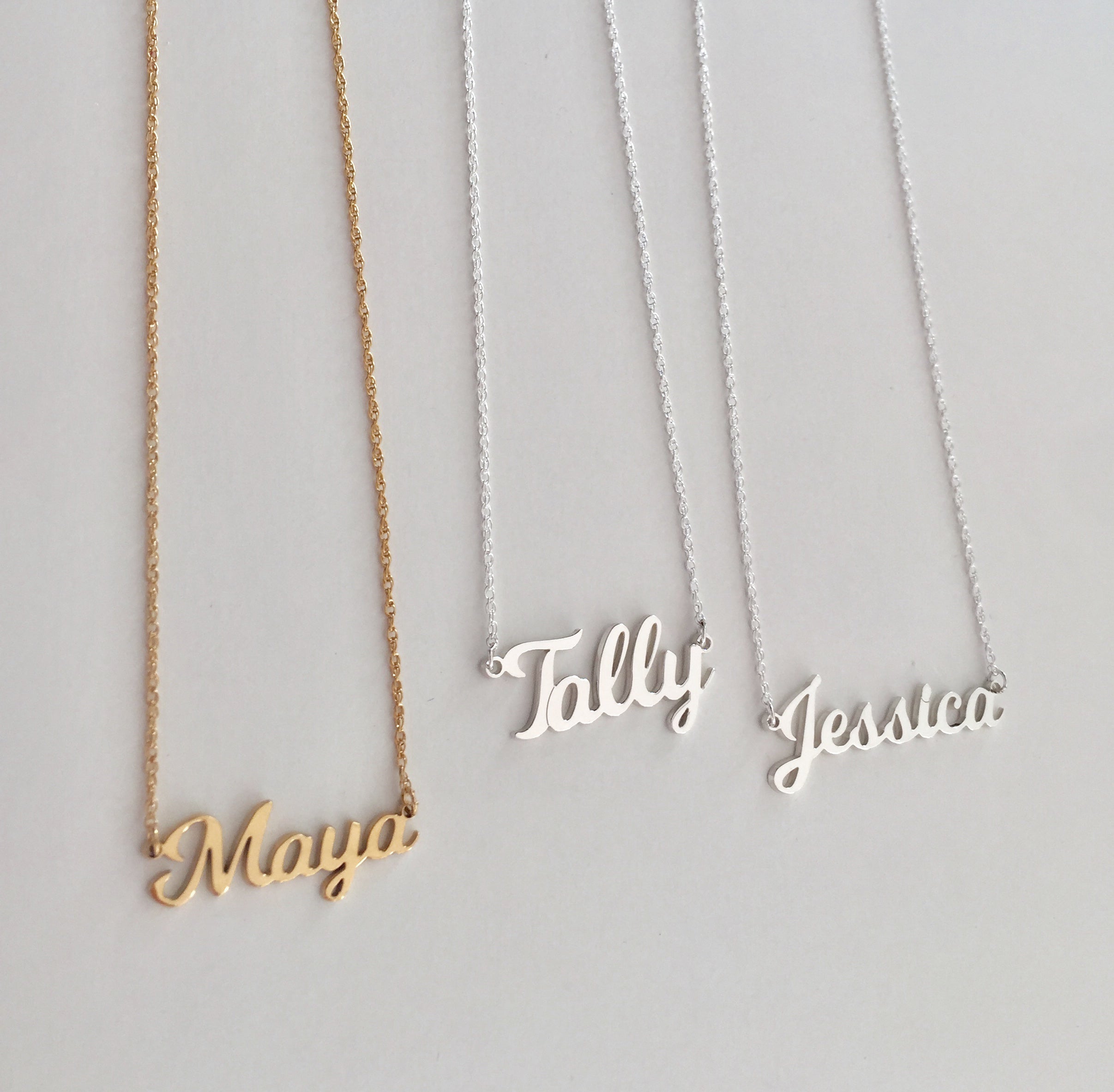 Olivia Nameplate Necklace