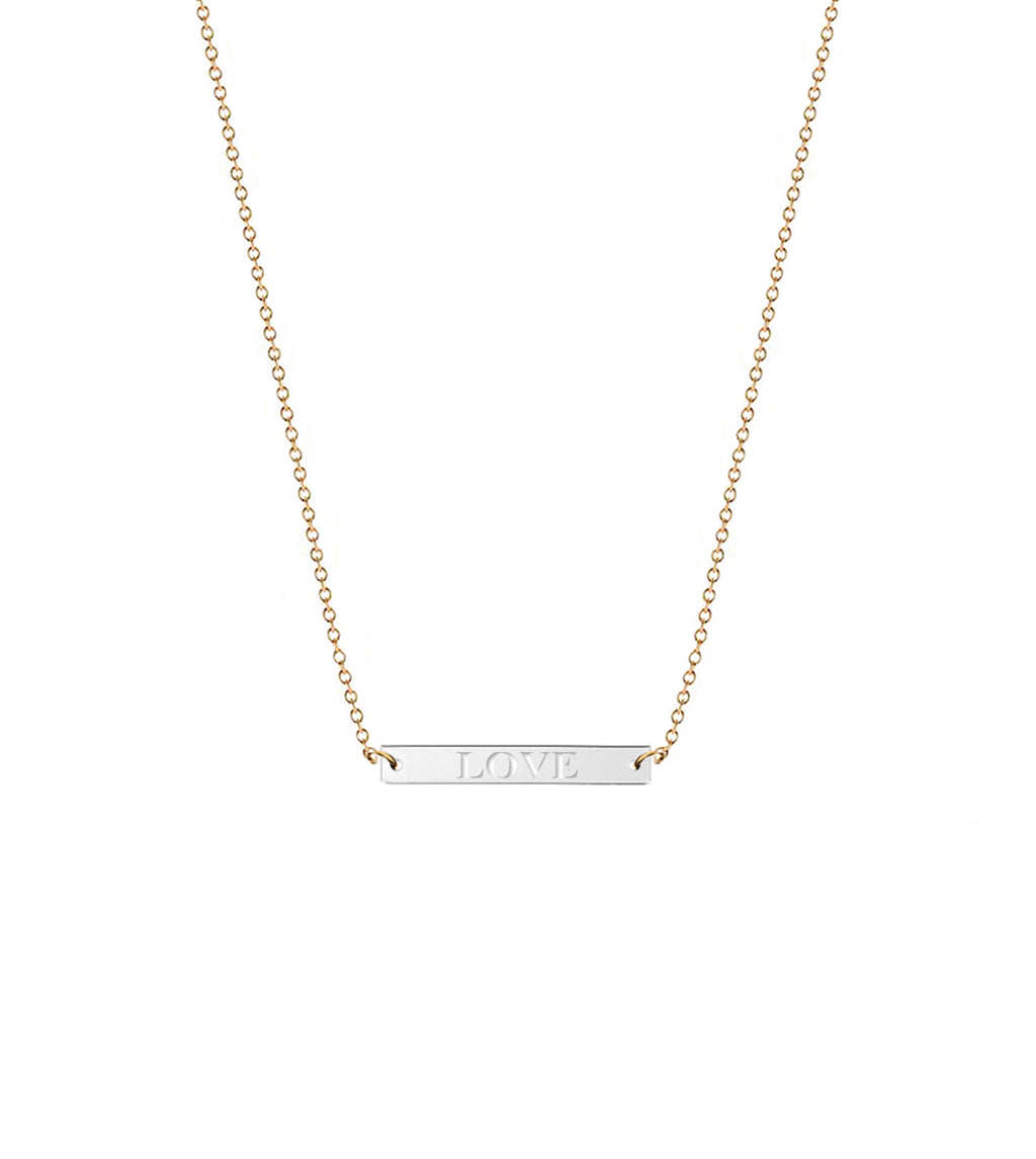 Dina Mini Nameplate | Word Necklace