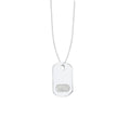 Monogram Dog Tag Necklace