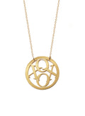 XOXO Circle Necklace