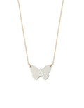 Monarch Butterfly Initial Necklace