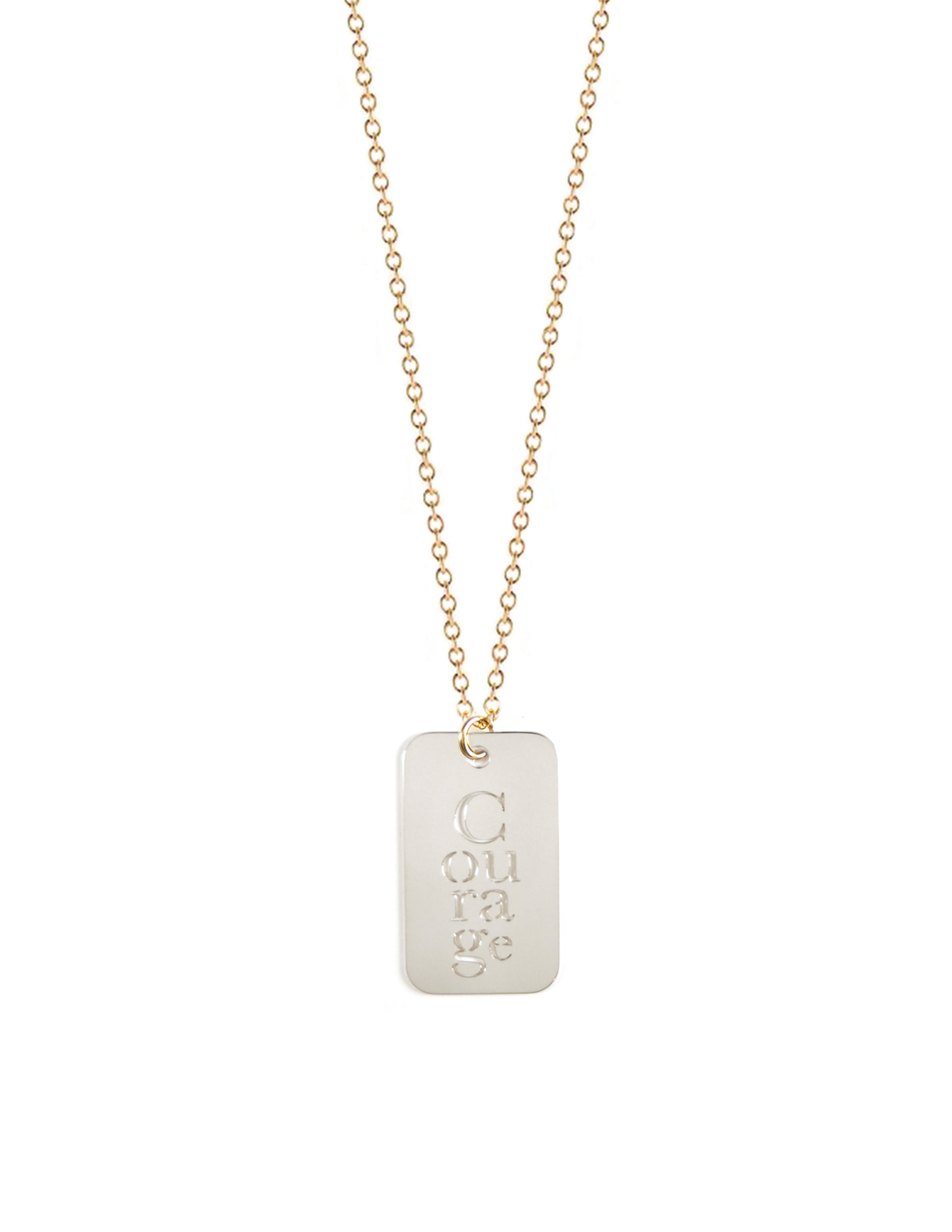 Courage Tag Necklace
