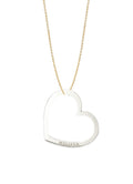 Personalized Heart Token Necklace
