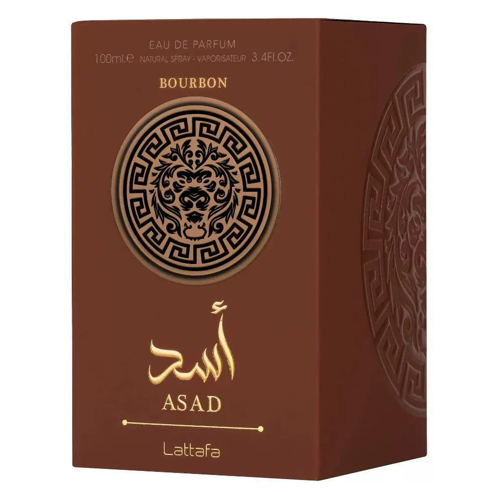 100 ml Asad Bourbon Lattafa7 Hochwertiges arabisches Dubai-Parfüm für Männer und Frauen aus dem Nahen Osten