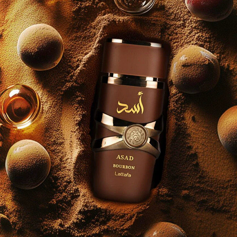100 ml Asad Bourbon Lattafa7 Hochwertiges arabisches Dubai-Parfüm für Männer und Frauen aus dem Nahen Osten