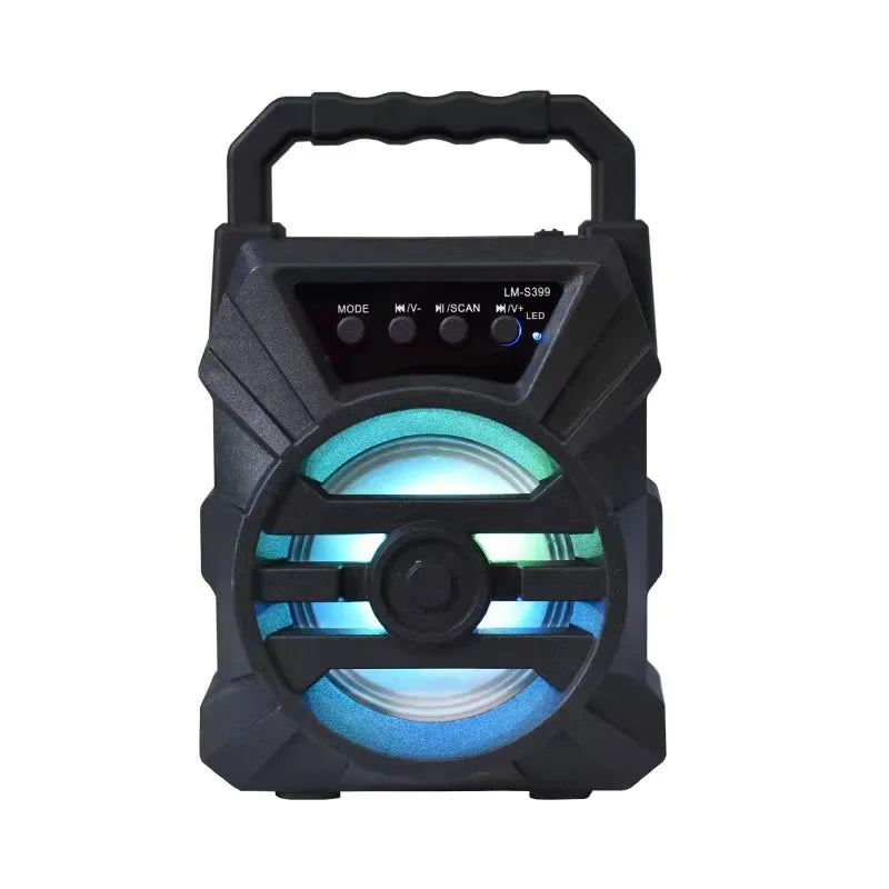 500mAh Bluetooth-Lautsprecher Soundbox Hochleistungs-Bluetooth-Lautsprecher TF Udisk Karaoke Handheld-Sound-Subwoofer für Tanz