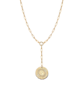 Vesta Initial Medallion Lariat