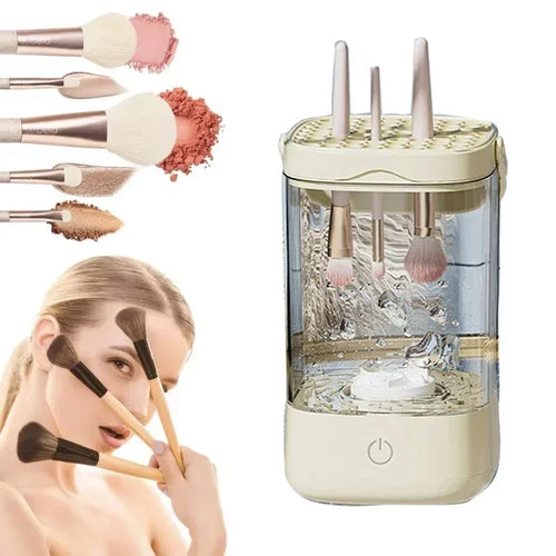 3-in-1 USB Elektrischer Make-up-Pinselreiniger Tragbarer Make-up-Pinsel Faules Reinigungsbürstenwerkzeug Automatisches Make-up-Pinselreinigen