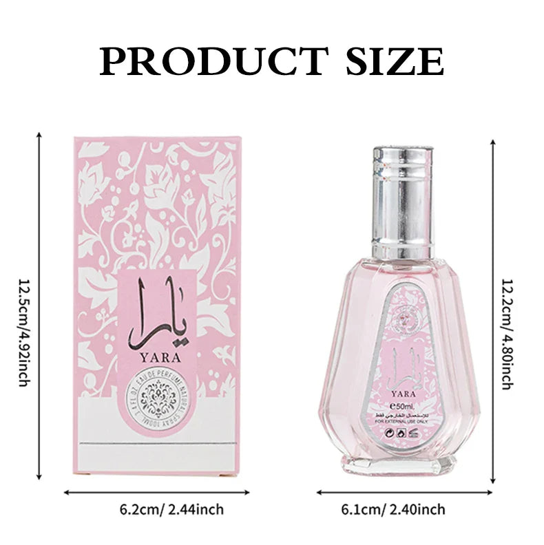 100ML Original Yara Eau de Parfum für Damen Körperspray Hochwertiges Herren-Eau de Cologne Elegantes Parfüm Lang anhaltender blumiger Duft Geschenk