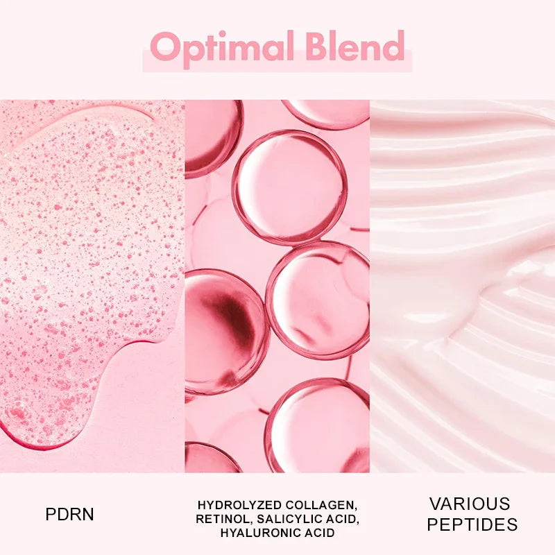 Collagen Peptide Facial Serum Targets Dull Skin Boosts Skin Elasticity Stimulates Skin Renewal Repair Salmon PDRN KOREAN Product
