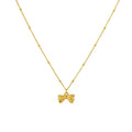 Dainty Bow Pendant Necklace