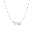 Traditional Hebrew Nameplate | Word Necklace