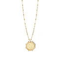 Crescent Moon Medallion Necklace