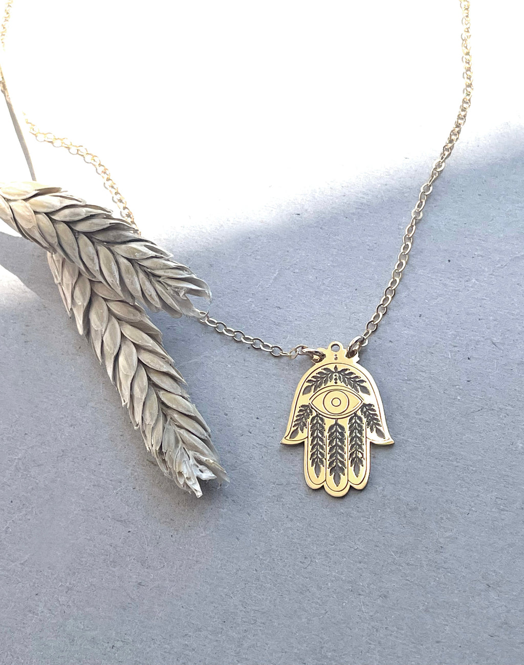 Lily Hamsa Necklace
