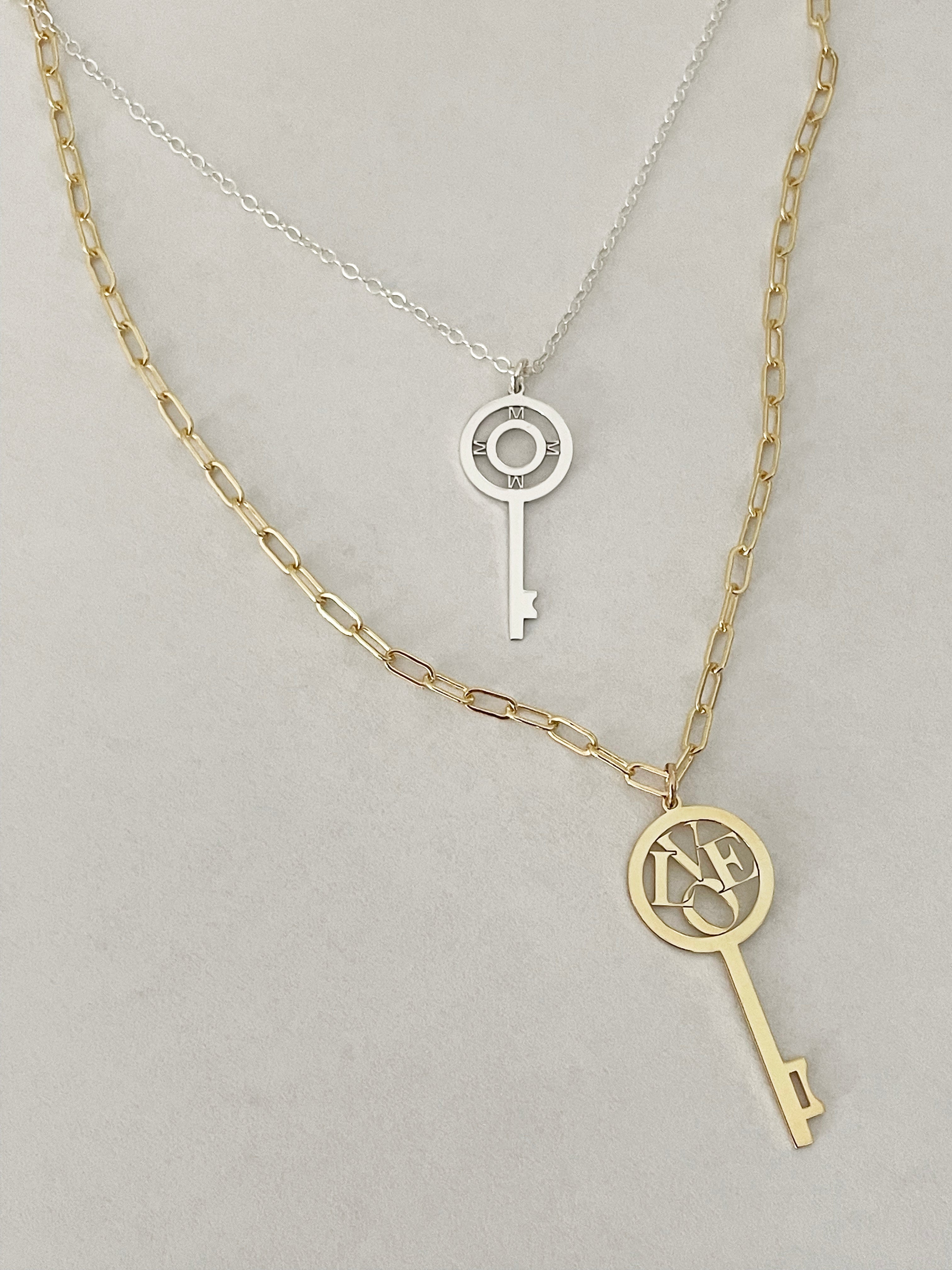 Alma Love Key Necklace