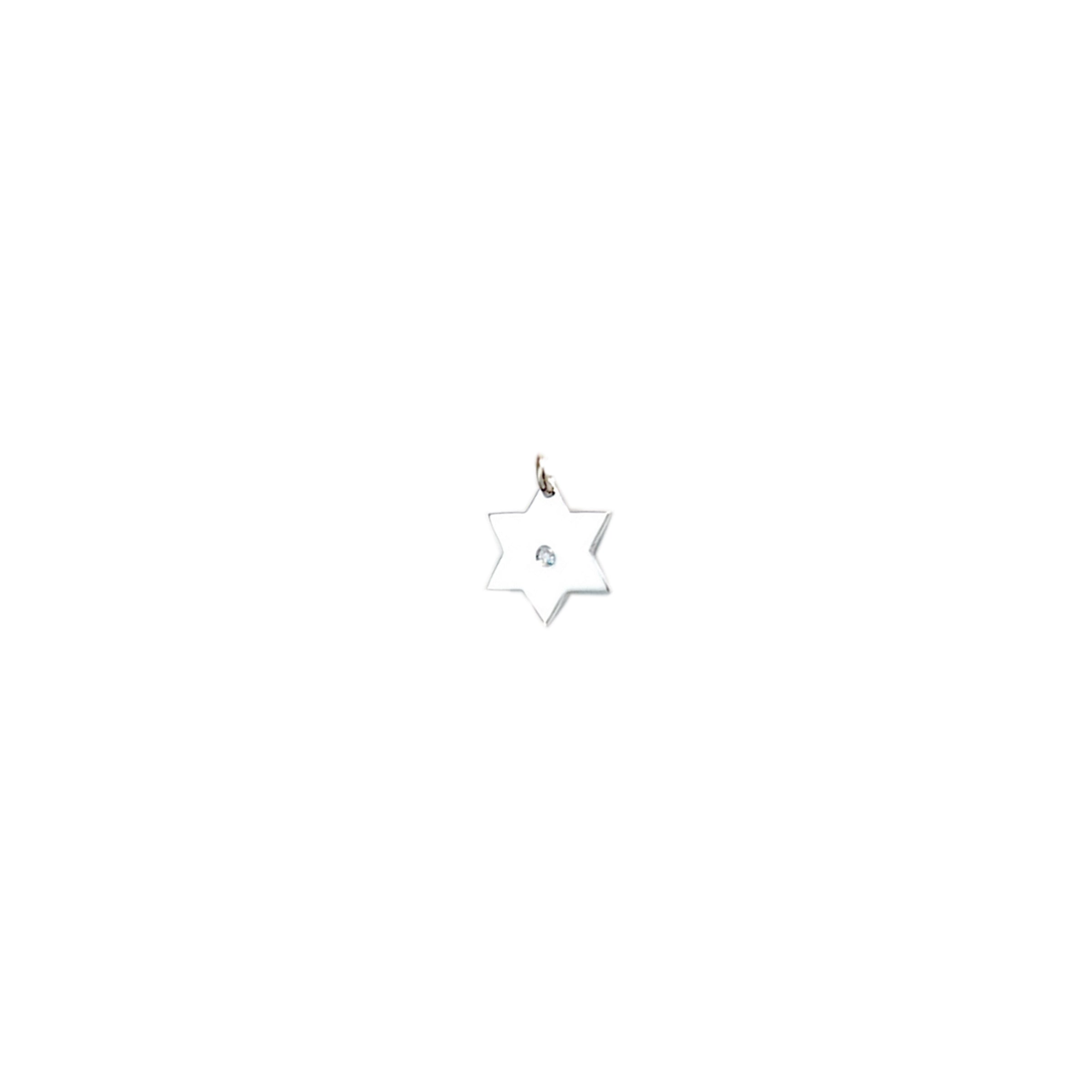 Star of David Diamond Charm