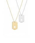 Star of David ID Tag Necklace