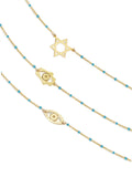 Turquoise Mini Charm Necklaces